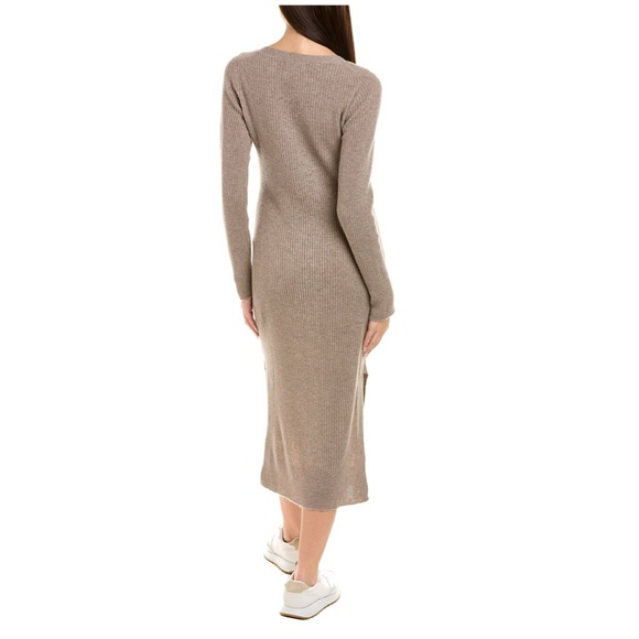 $465 Naadam cashmere blend ribbed sweater dress size xl - Picture 2 of 9